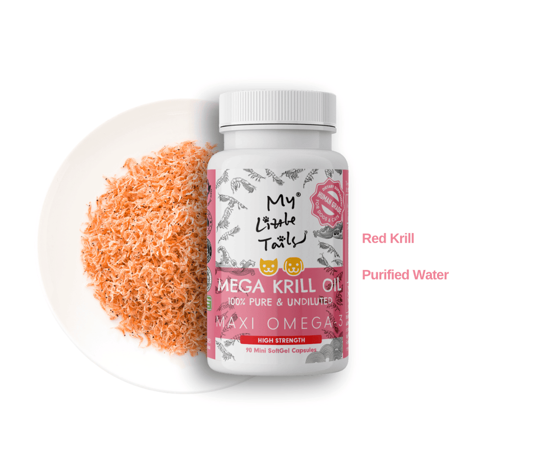 [Mini 90 Capsules] Krill Oil for Dogs & Cats - HUMAN GRADE - Maxi Omega-3