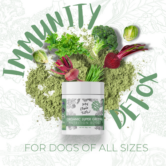 Organic Greens for Dogs of All Sizes - Meal Topper Powder - Immunity & Detox