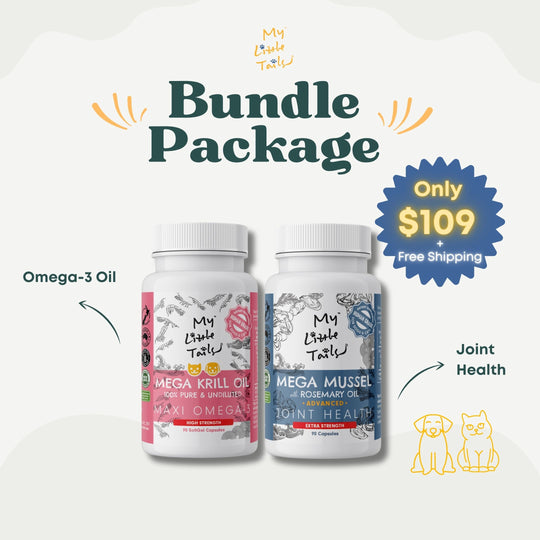 [Bundle Package] Advanced Care Combo for Dogs &amp; Cats - Premium Omega-3 and Joint Enhancement