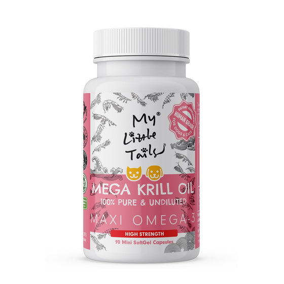 [Mini 90 Capsules] Krill Oil for Dogs & Cats - HUMAN GRADE - Maxi Omega-3
