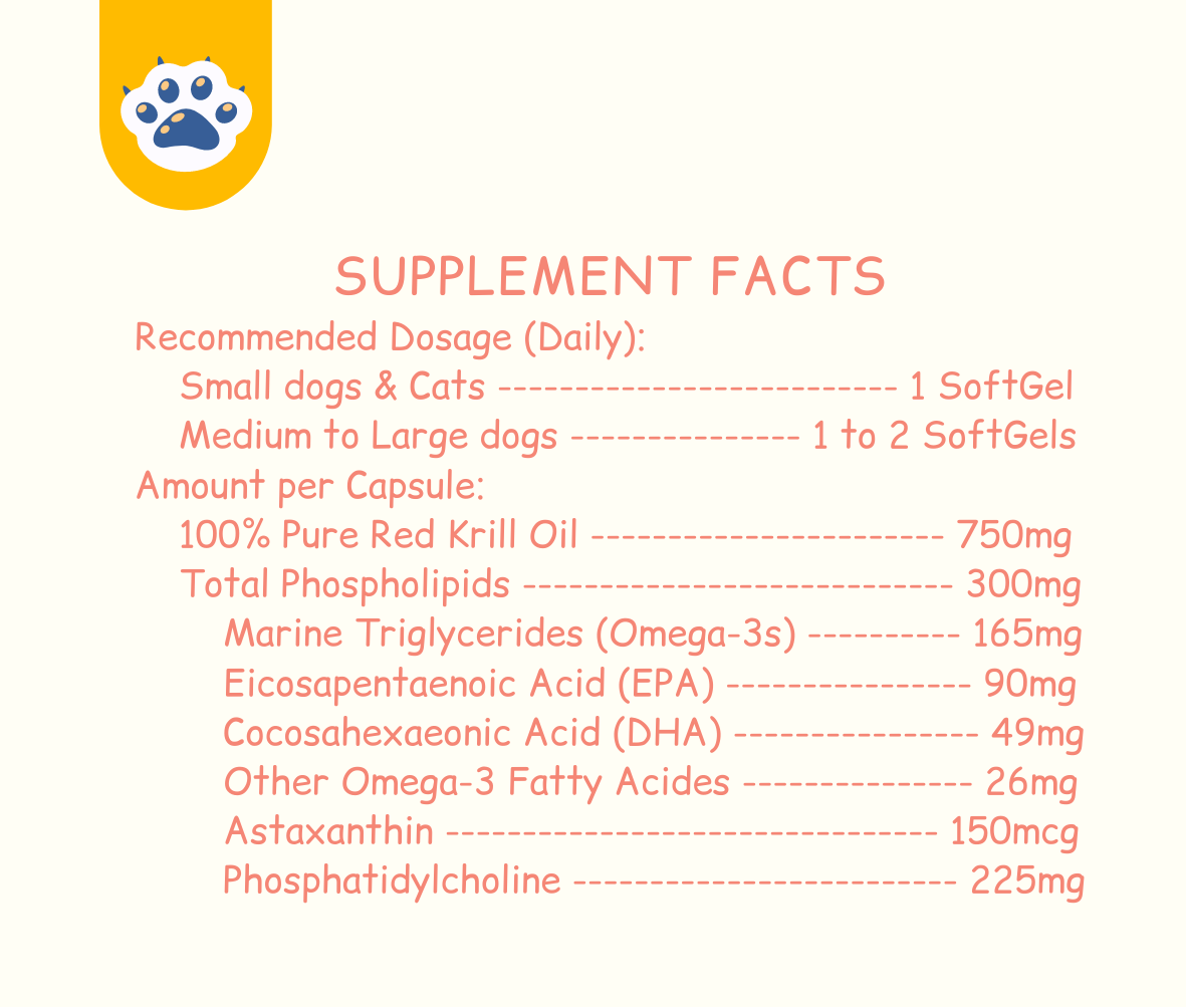 Krill oil best sale dosage for dogs